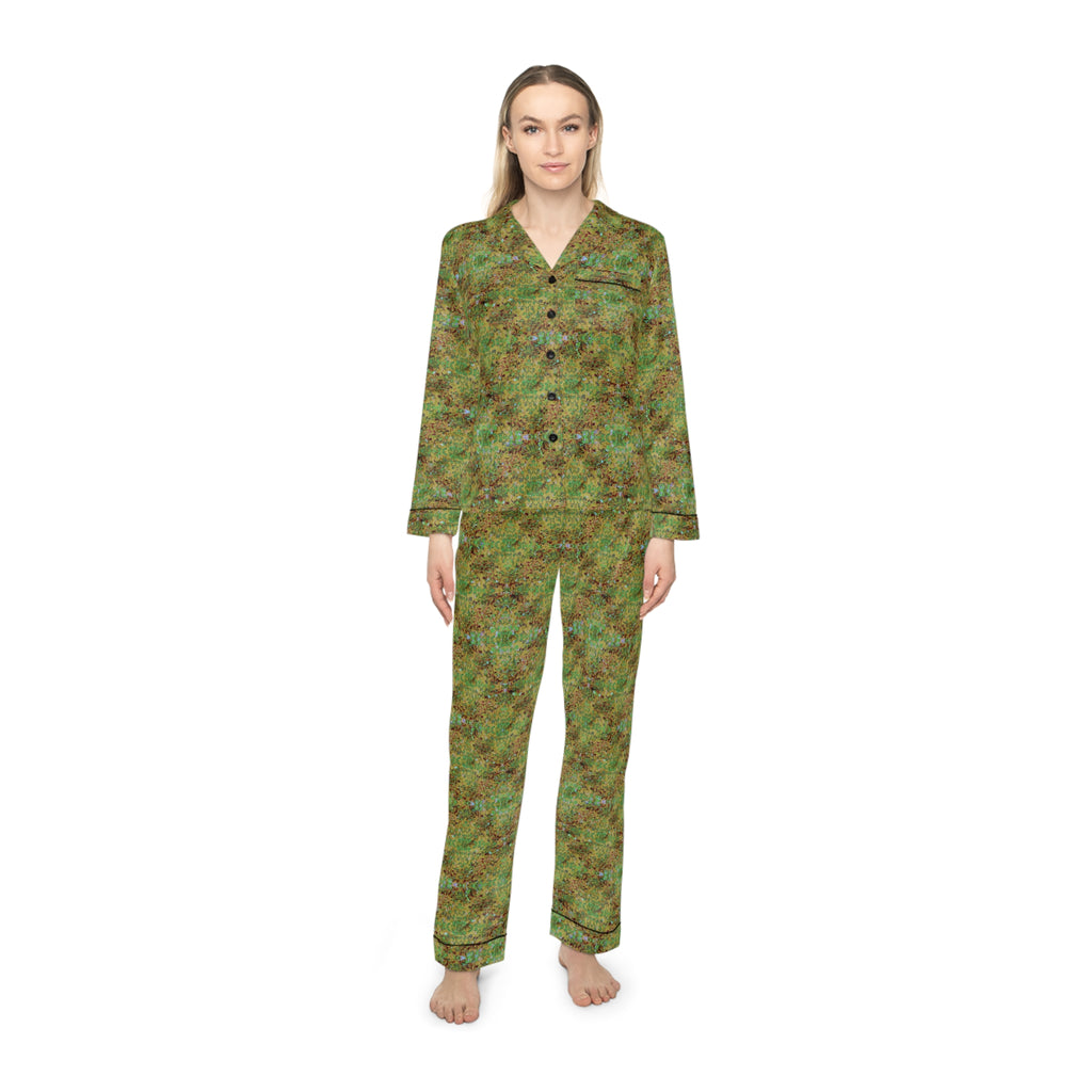 Women's Satin Pajamas - Hidden Weave No.6