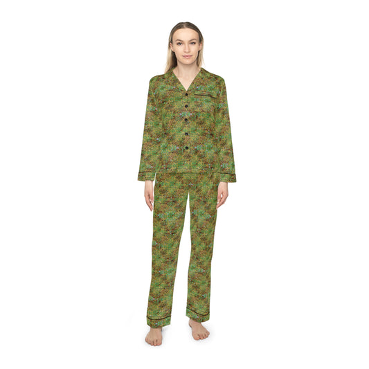 Women's Satin Pajamas - Hidden Weave No.6