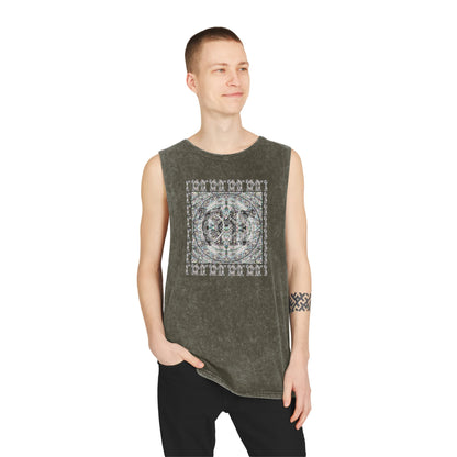 Unisex Stonewash Tank Top - DMT Scribe No.12