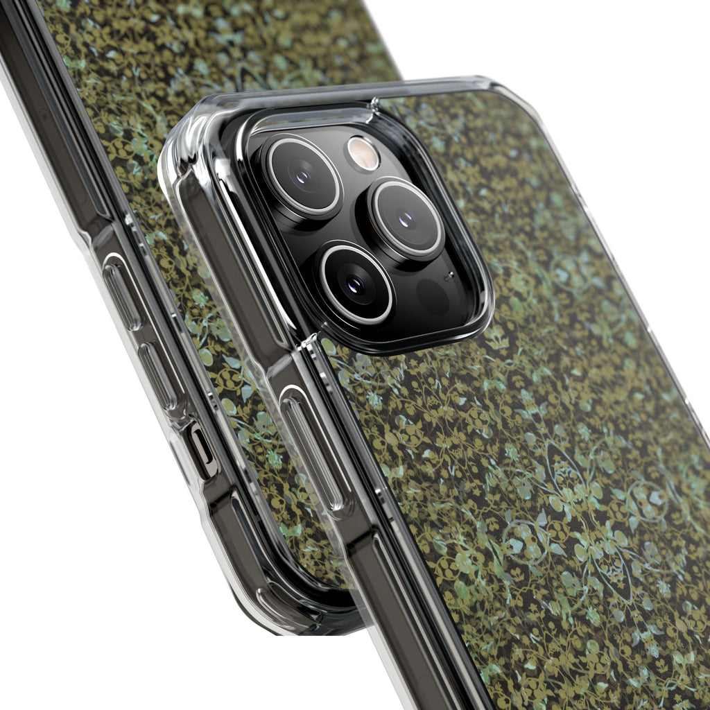 iPhone 14 Magnetic Clear Impact Case - Hidden Weave Series No.4