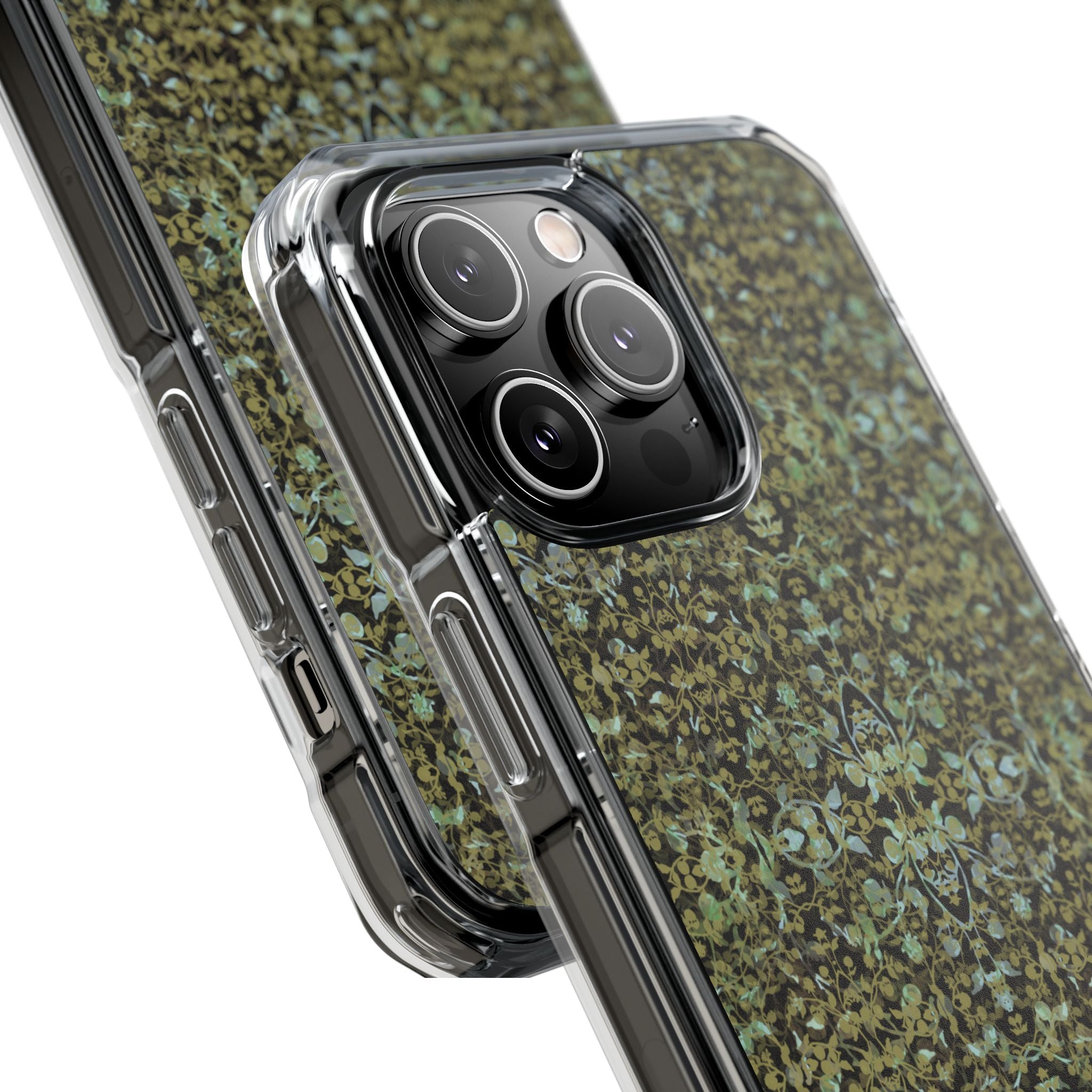 iPhone 14 Magnetic Clear Impact Case - Hidden Weave Series No.4