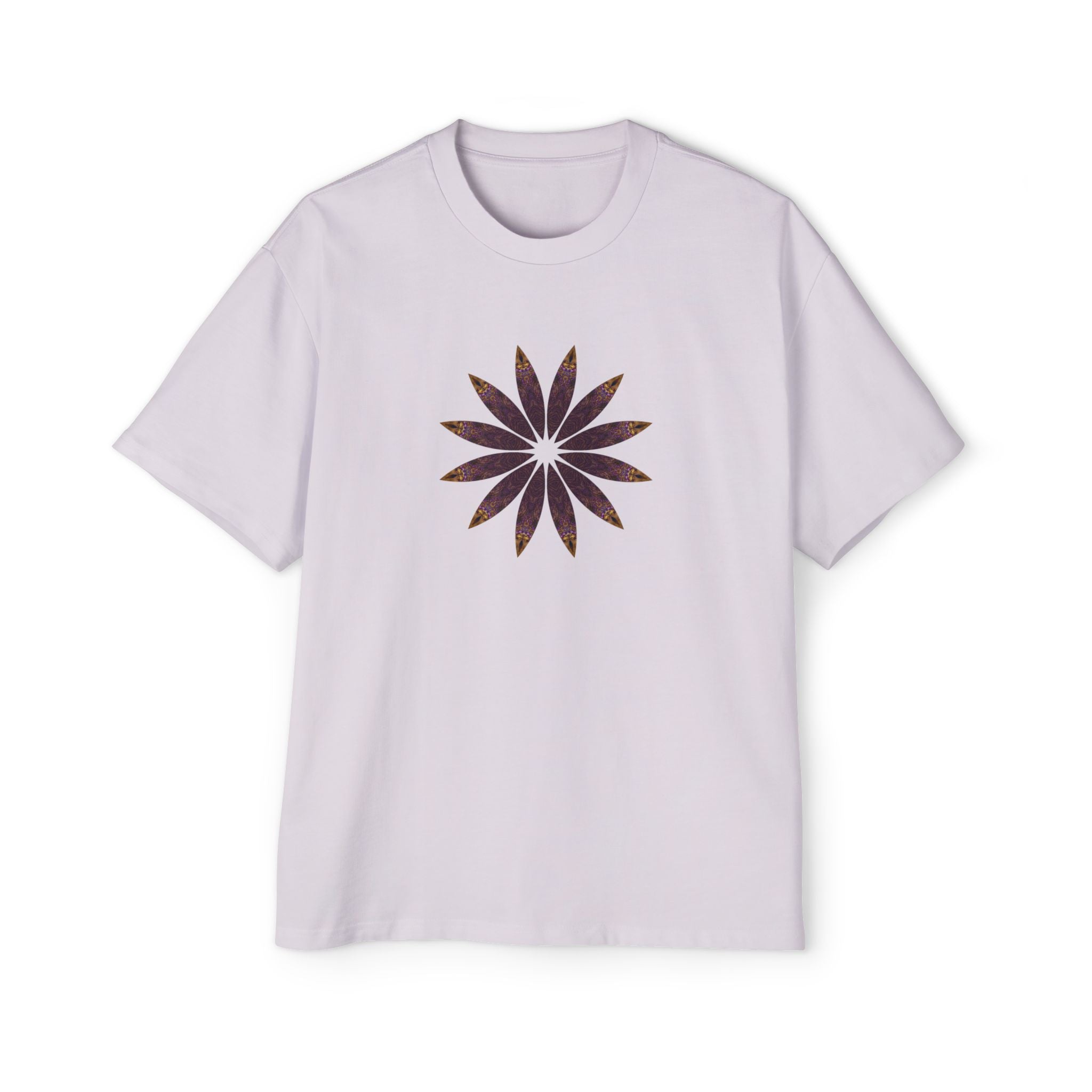 Men's Heavy Oversized Tee - Love Light Mandalas No.2