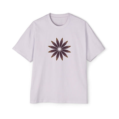 Men's Heavy Oversized Tee - Love Light Mandalas No.2