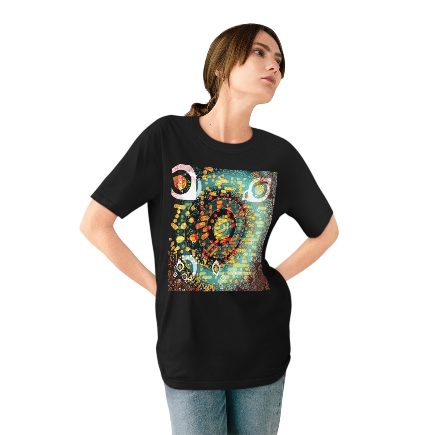 Organic Staple T-shirt - Psychedelic QR No.1