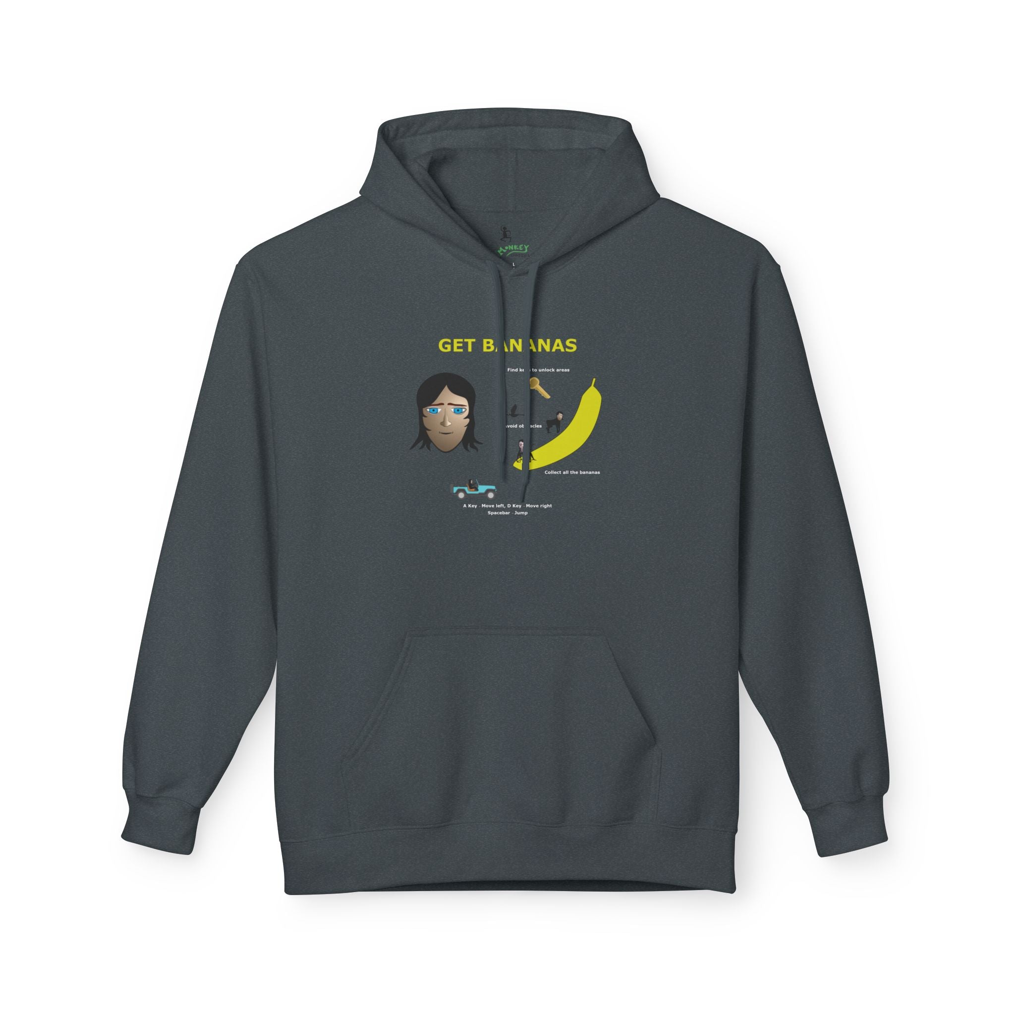 Unisex Midweight Softstyle Fleece Hoodie - Get Bananas