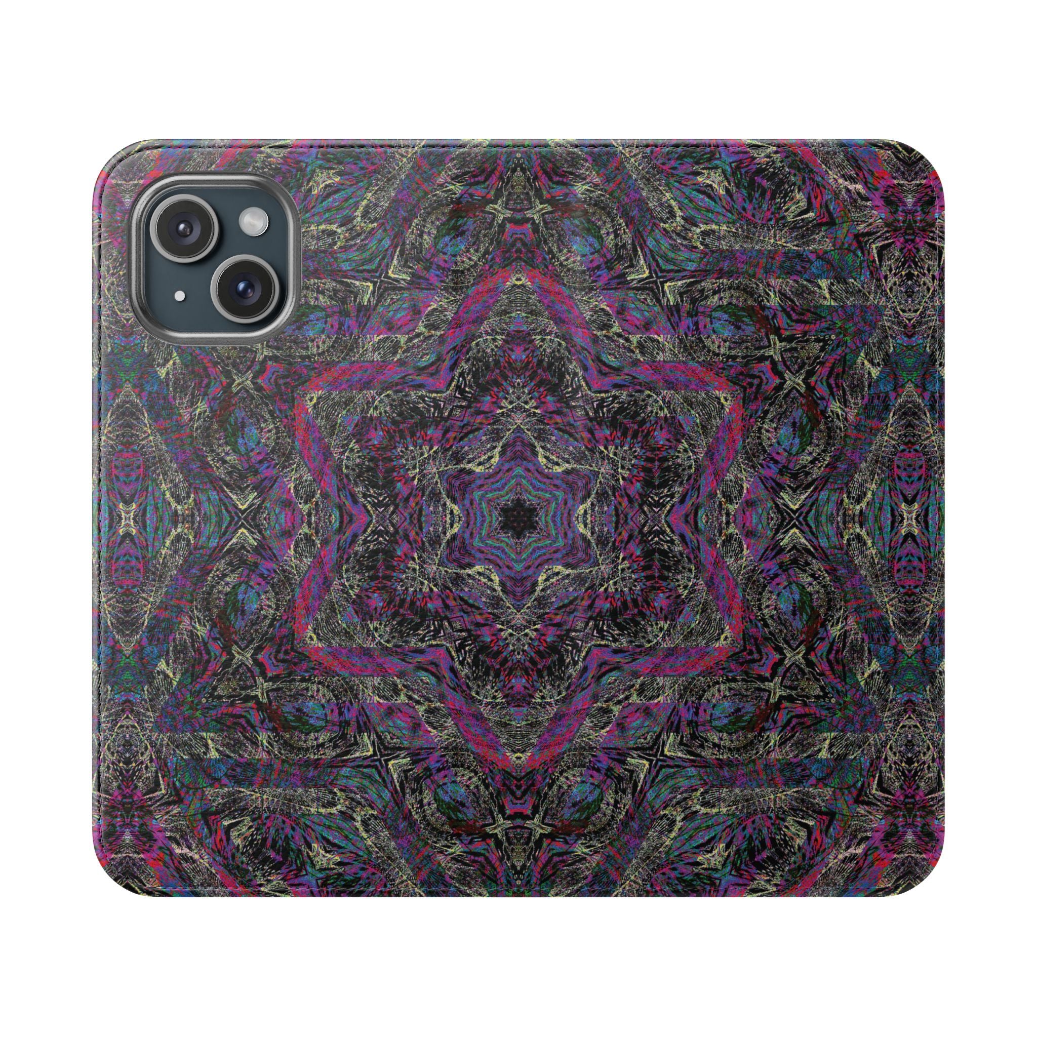 iPhone 15 Flip Case - P5 Kaleidoscopic No.33