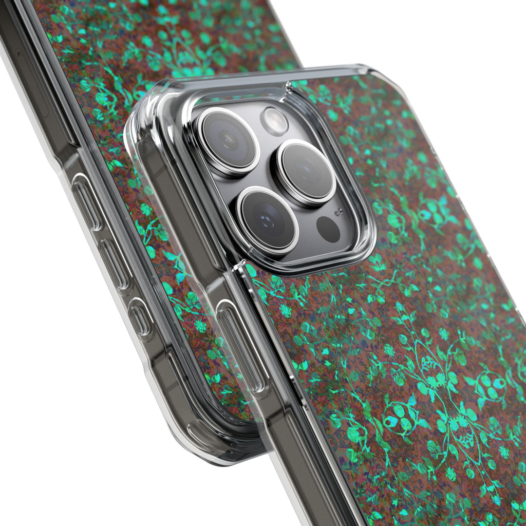 iPhone 15 Magnetic Clear Impact Case - Hidden Weave Series No.29