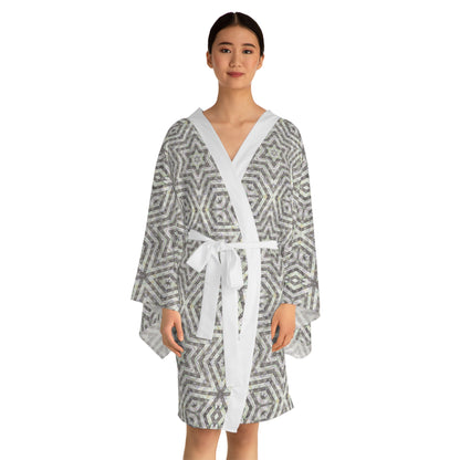 Long Sleeve Kimono Robe - P5 Kaleidoscopic No.19