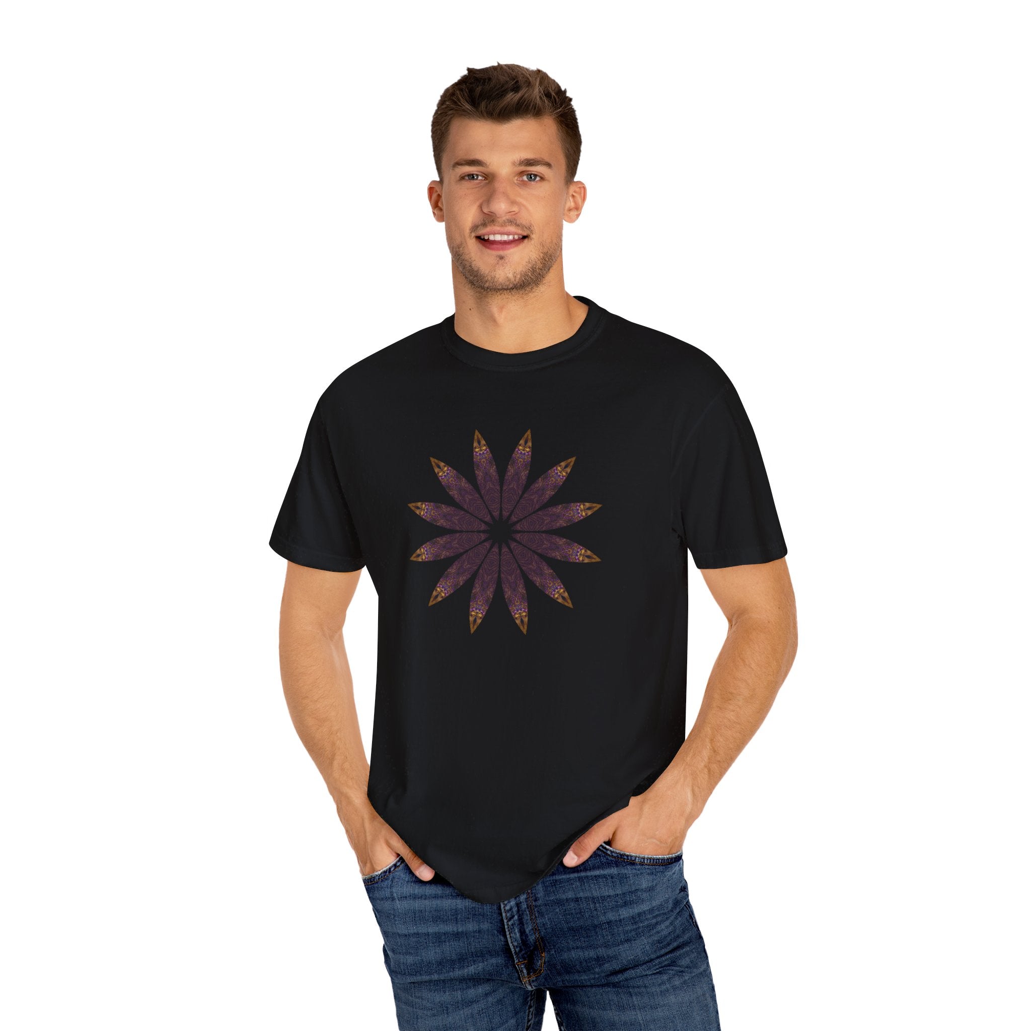 Unisex Garment-Dyed T-shirt - Love Light Mandalas No.2