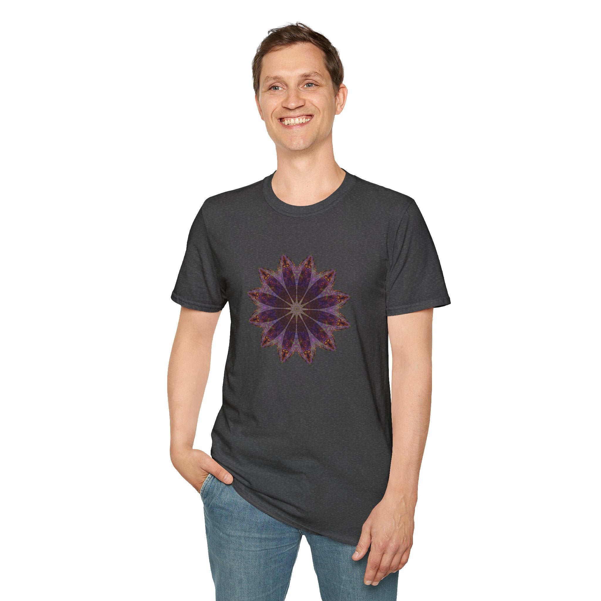 Unisex Softstyle T-Shirt - Love Light Mandalas No.11