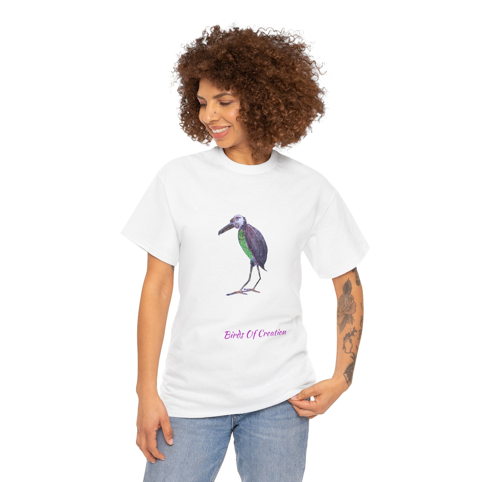 Unisex Heavy Cotton Tee - Birds Of Creation No.2