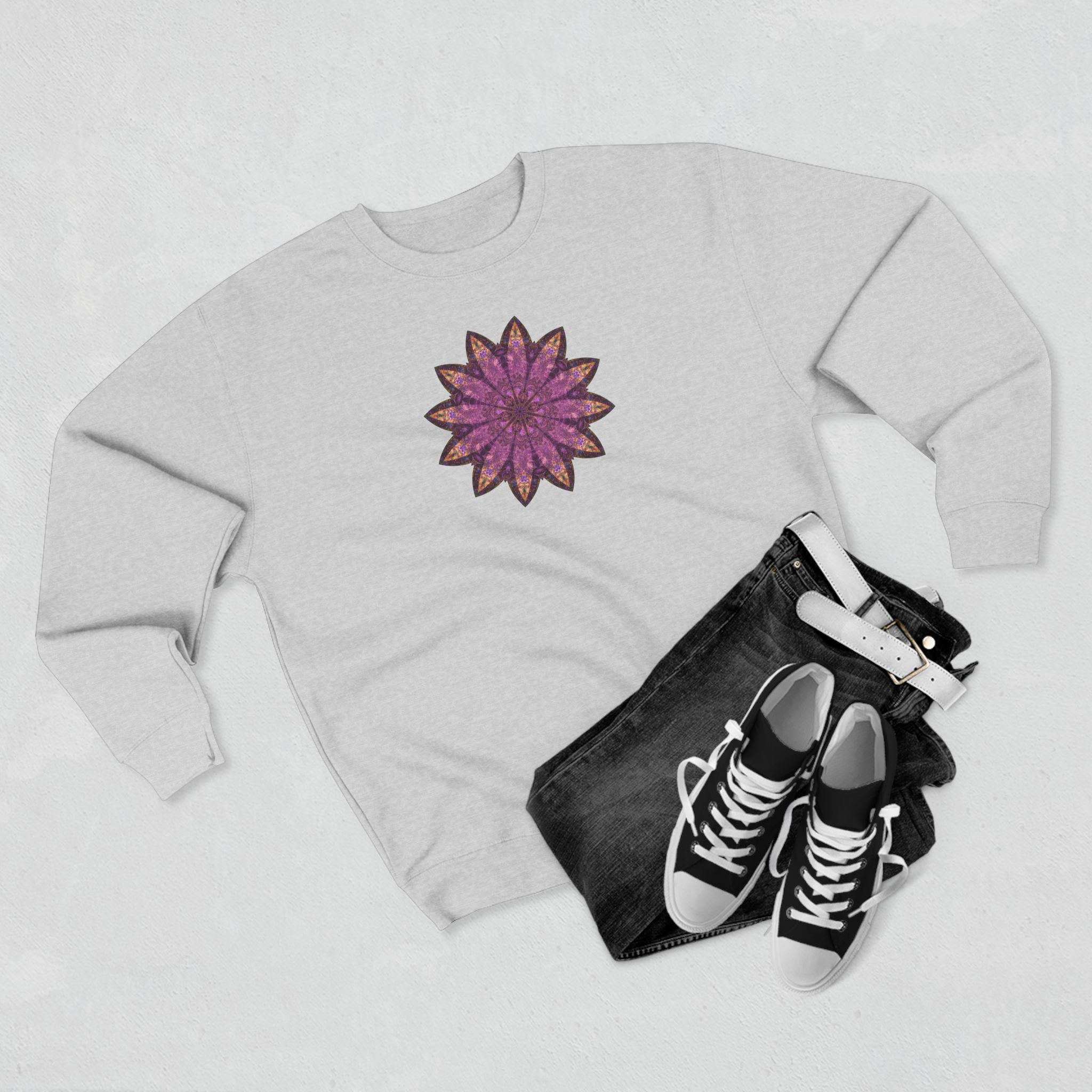 Unisex Crewneck Sweatshirt - Love Light Mandalas No.16