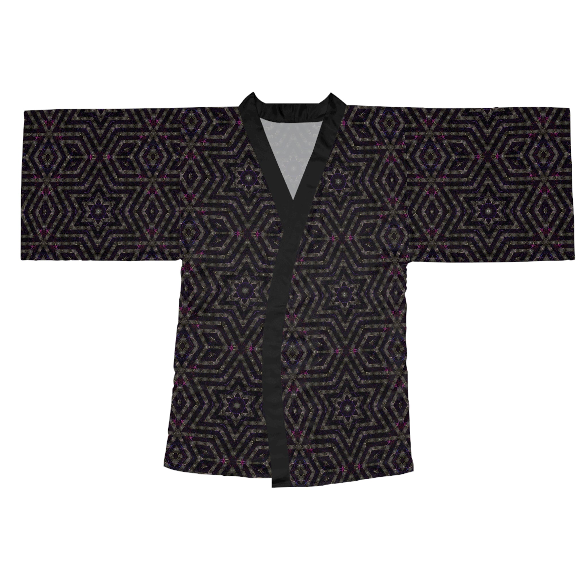 Long Sleeve Kimono Robe - P5 Kaleidoscopic No.14