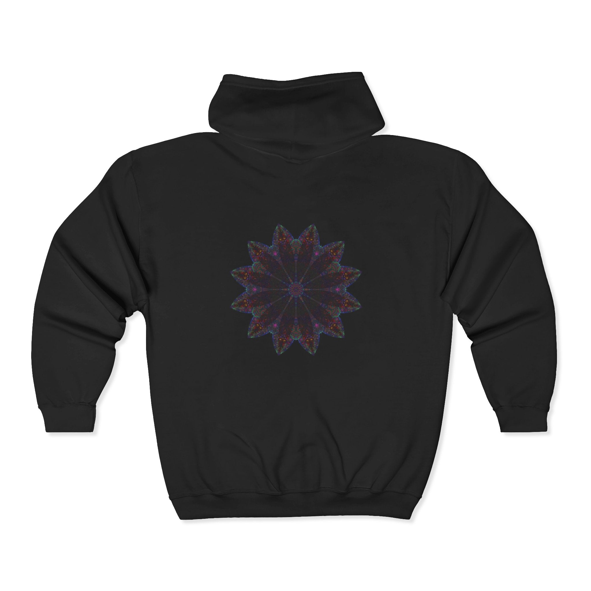 Unisex Heavy Blend™ Full Zip Hooded Sweatshirt - Love Light Mandalas No.25