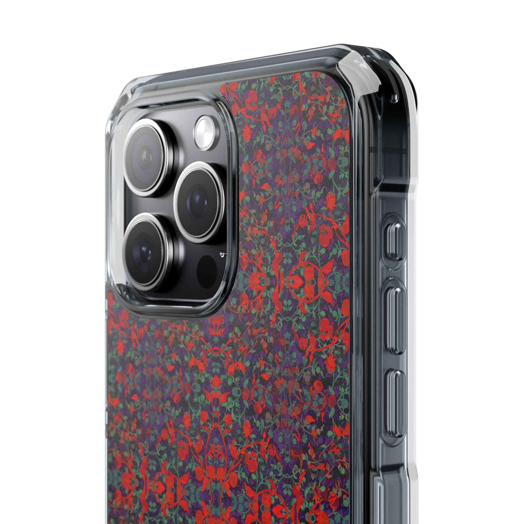 iPhone 15 Magnetic Clear Impact Case - Hidden Weave Series No.25