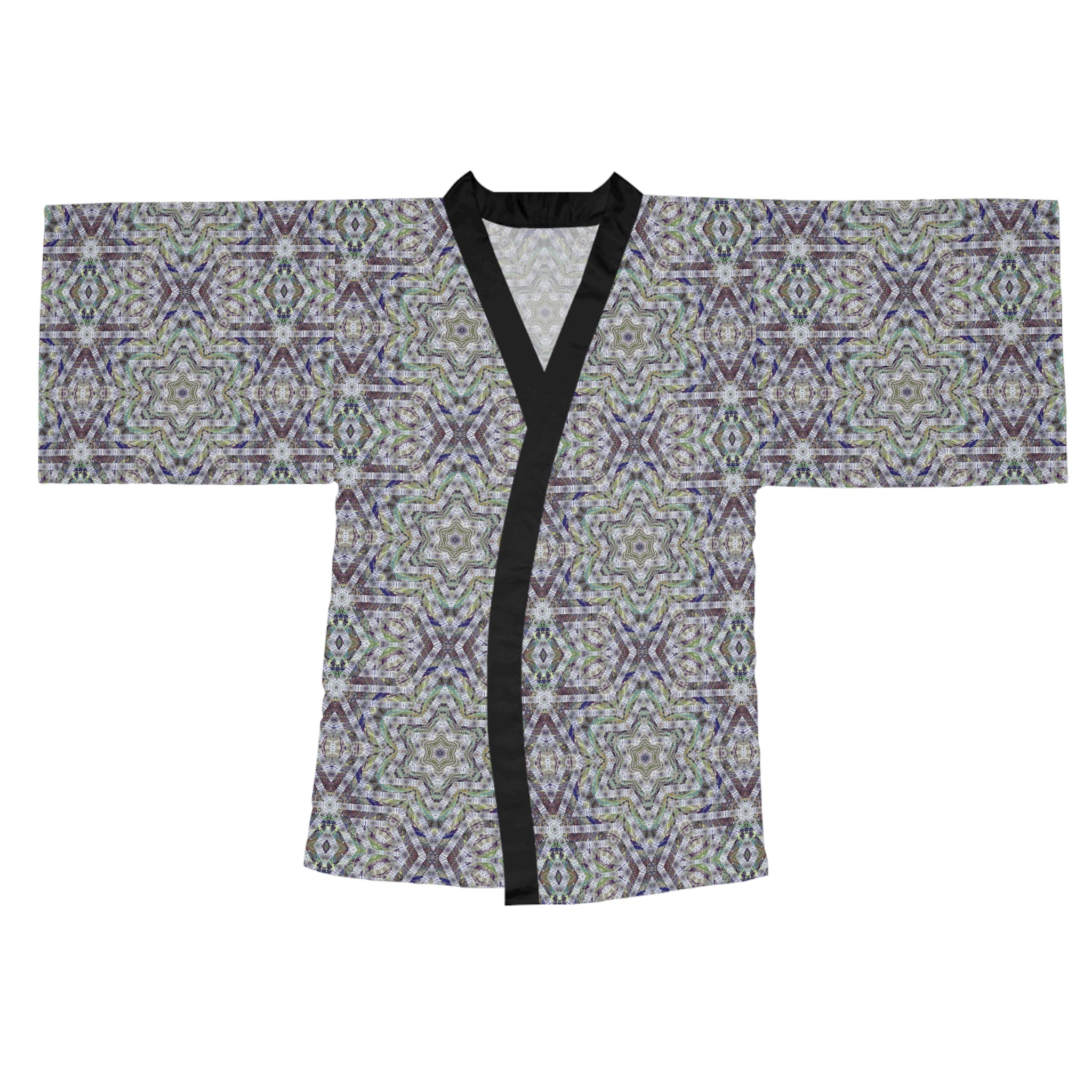 Long Sleeve Kimono Robe - P5 Kaleidoscopic No.21