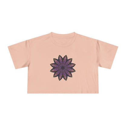 Women's Cropped Tee - Love Light Mandalas No.24