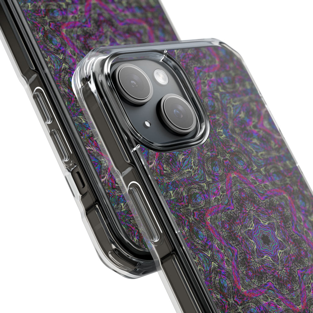 iPhone 15 Magnetic Clear Impact Case - P5 Kaleidoscopic No.33