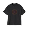 Men's Heavy Oversized Tee - Love Light Mandalas No.12