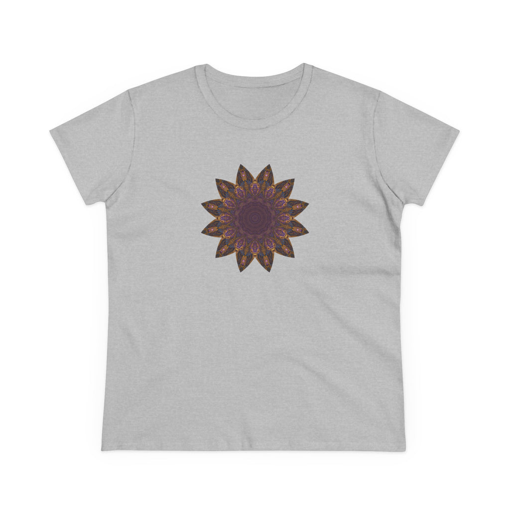 Women's Midweight Cotton Tee - Love Light Mandalas No.1
