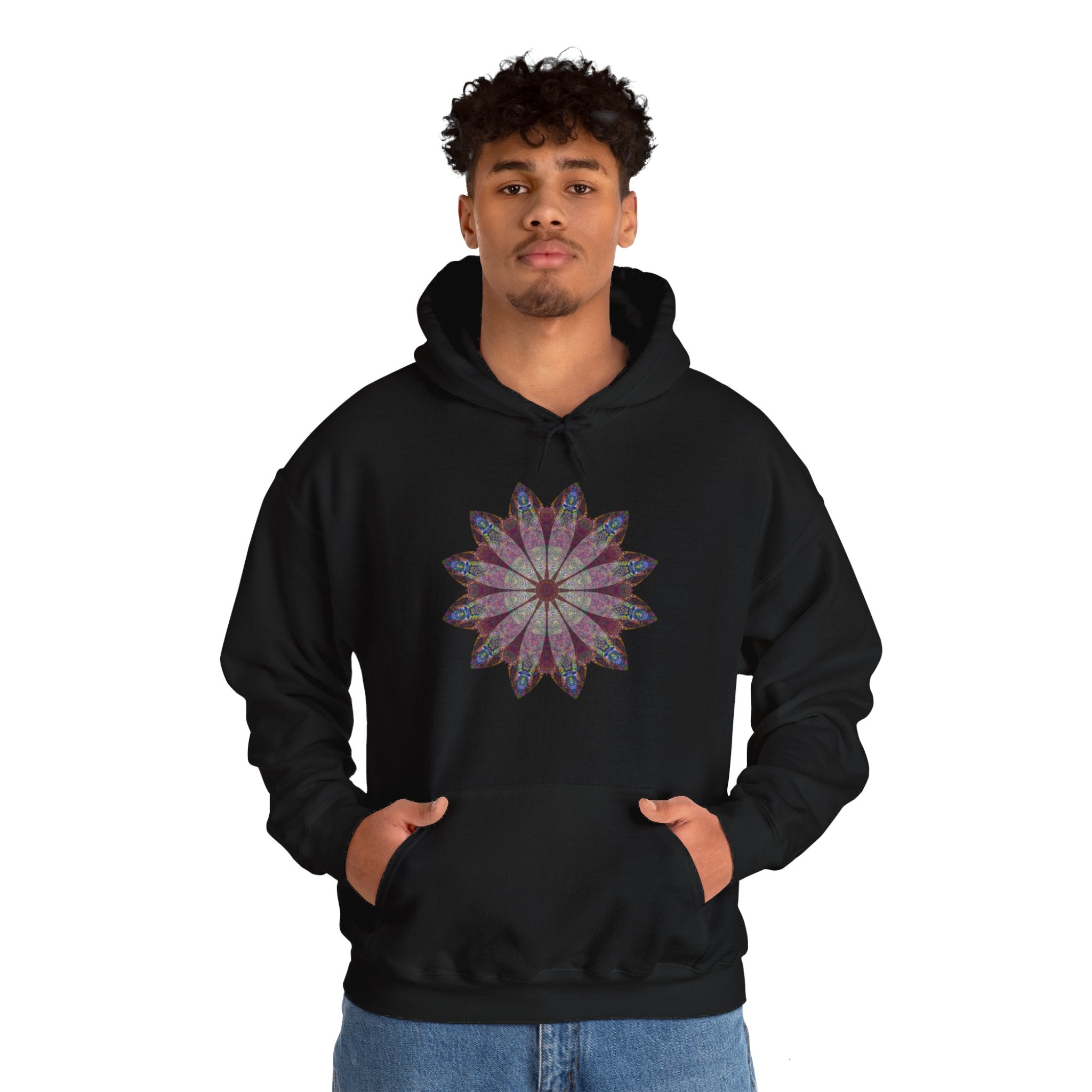 Unisex Heavy Blend™ Hooded Sweatshirt - Love Light Mandalas No.9