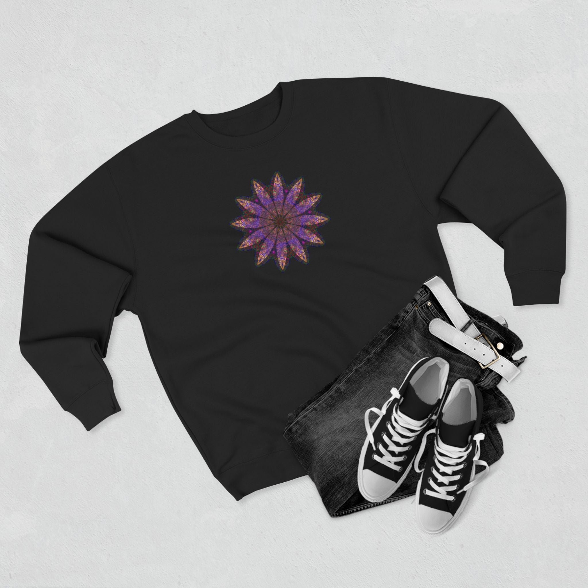 Unisex Crewneck Sweatshirt - Love Light Mandalas No.23