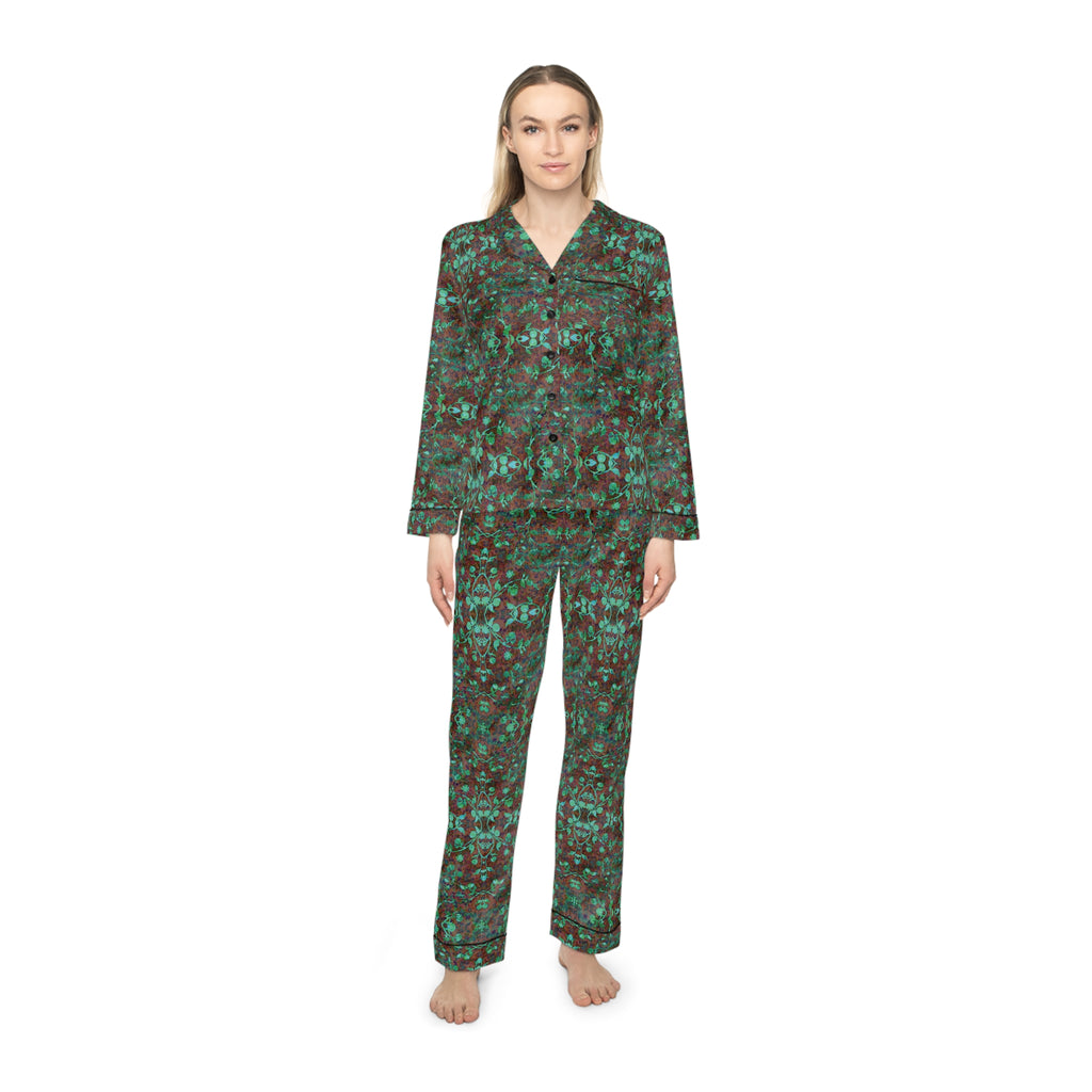 Women's Satin Pajamas - Hidden Weave No.29