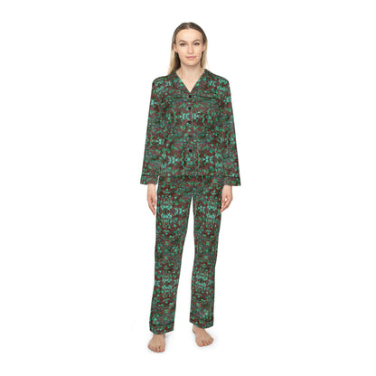 Women's Satin Pajamas - Hidden Weave No.29