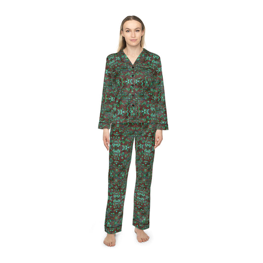 Women's Satin Pajamas - Hidden Weave No.29
