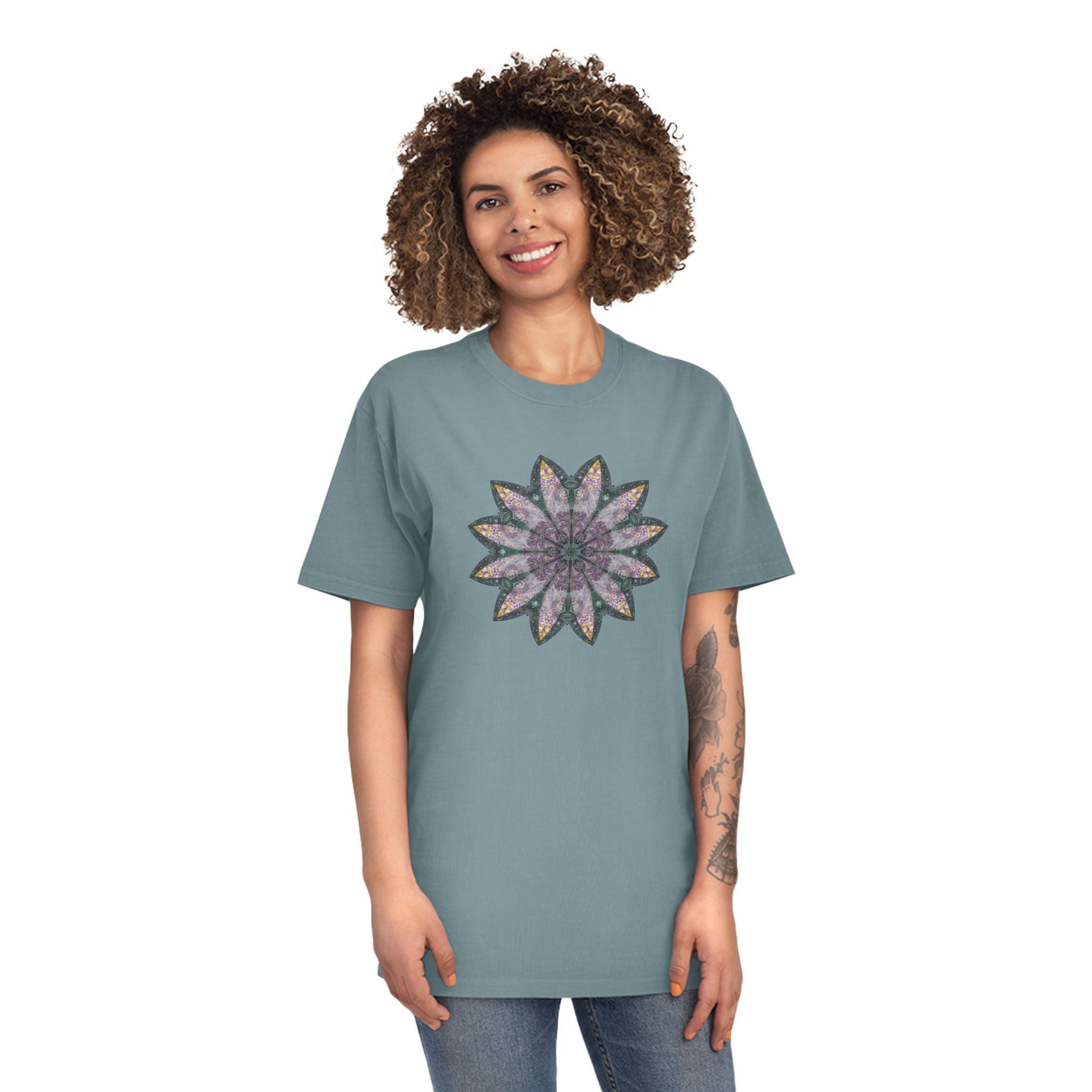 Unisex Faded Shirt - Love Light Mandalas No.21