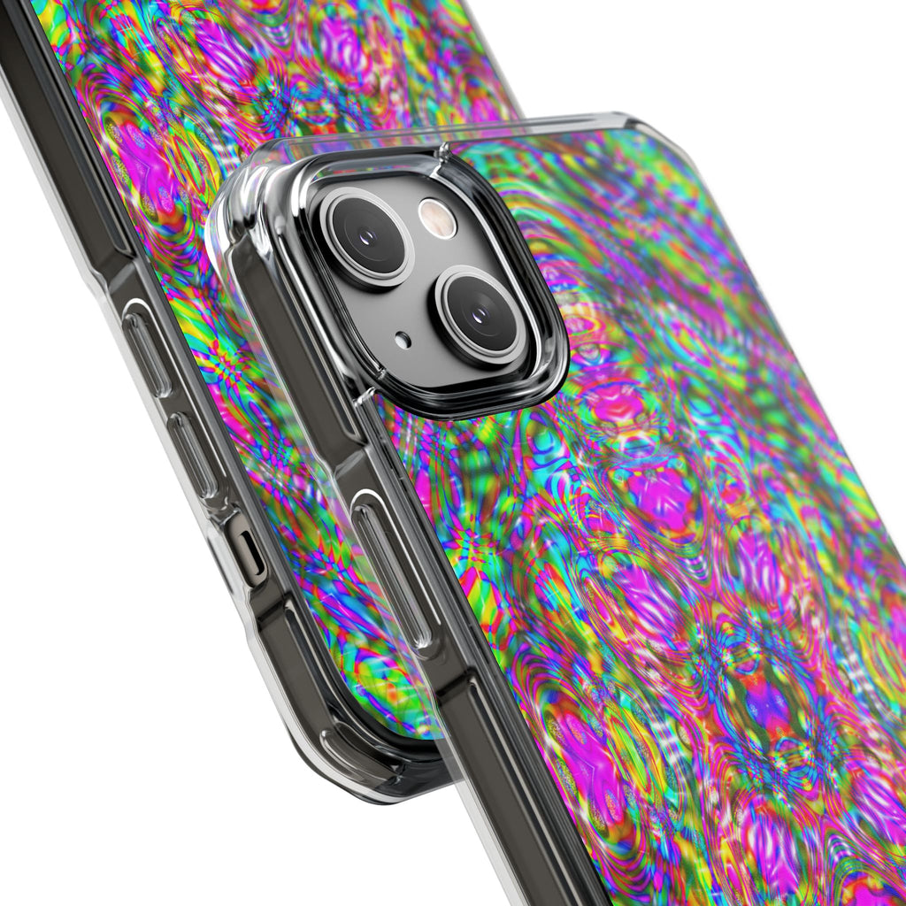 iPhone 14 Magnetic Clear Impact Case - DMT Scribe Tiles No.4