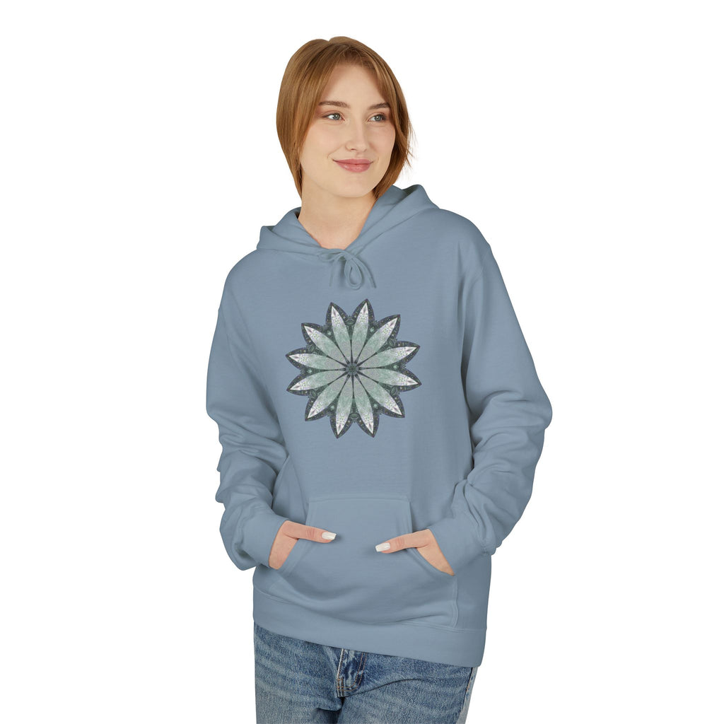 Unisex Midweight Softstyle Fleece Hoodie - Love Light Mandalas No.22
