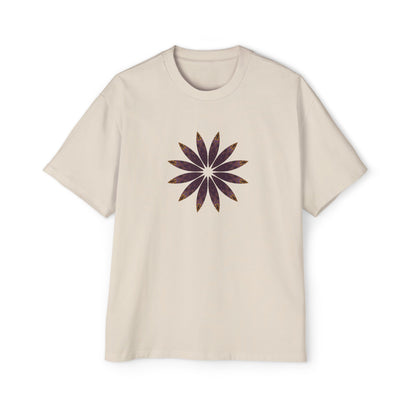 Men's Heavy Oversized Tee - Love Light Mandalas No.2