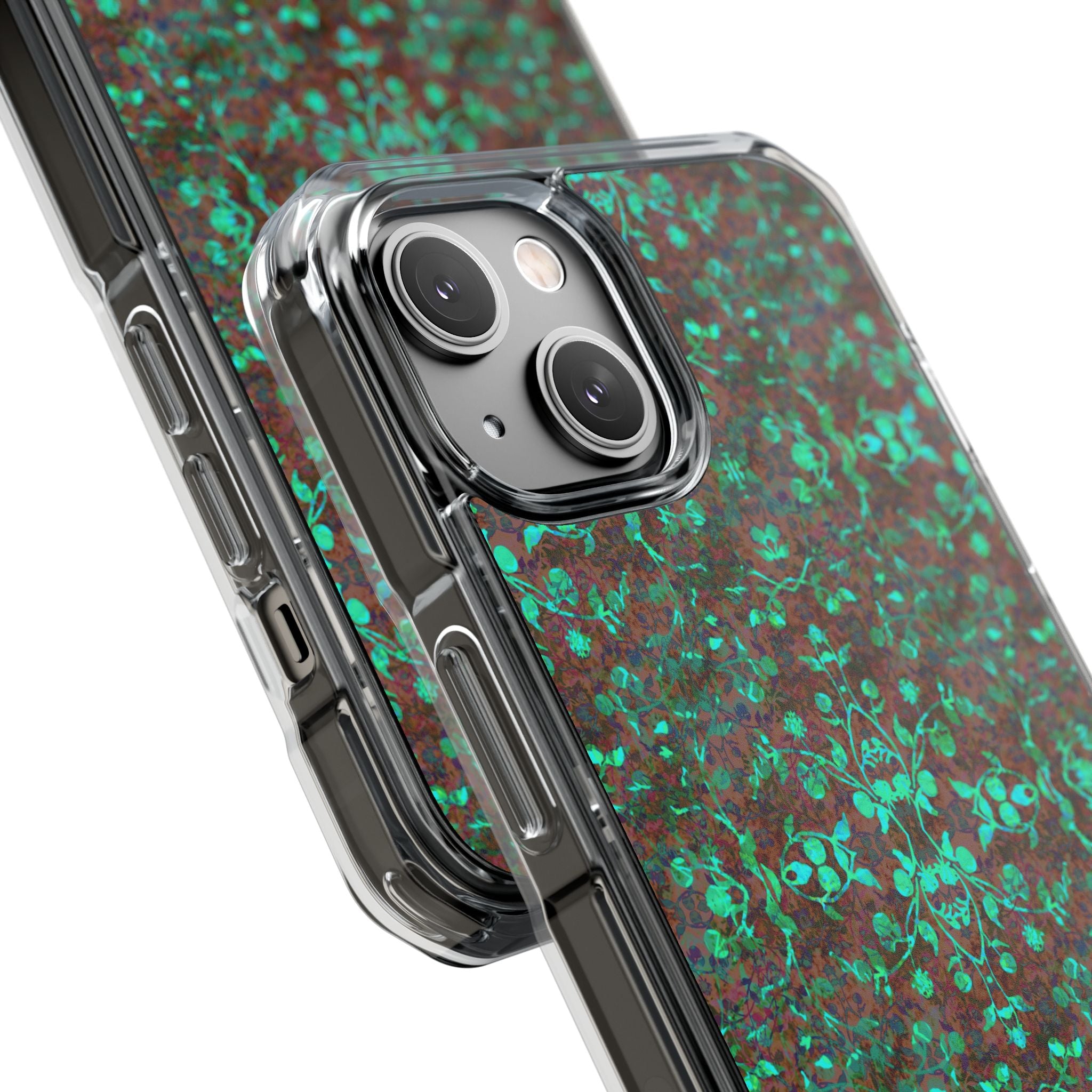 iPhone 14 Magnetic Clear Impact Case - Hidden Weave Series No.29