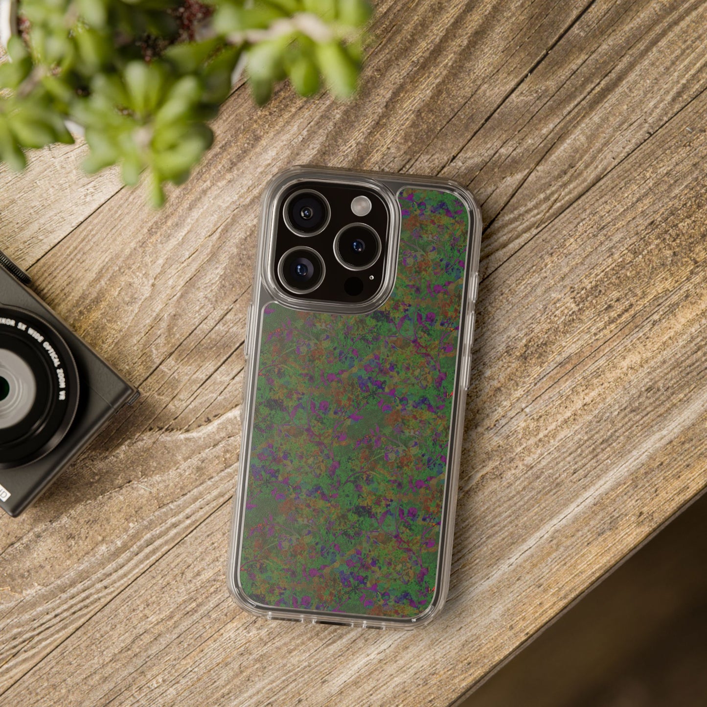iPhone 16 Clear Case – Hidden Weave Series V3 No.24