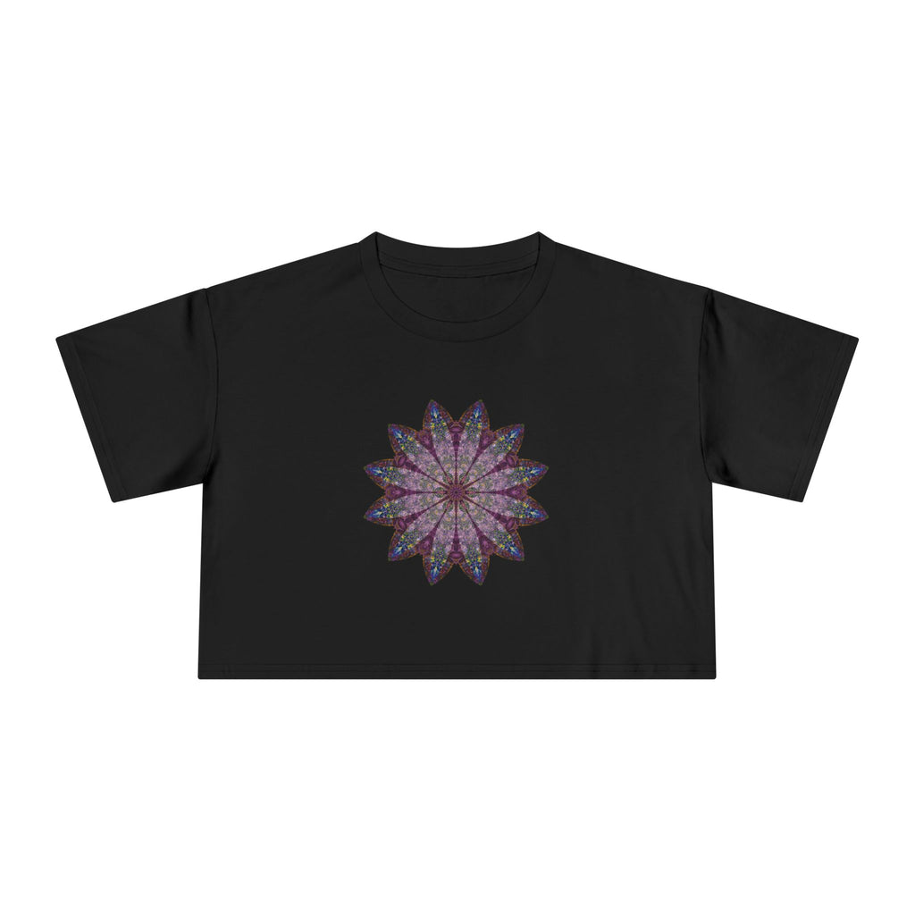 Women's Cropped Tee - Love Light Mandalas No.17