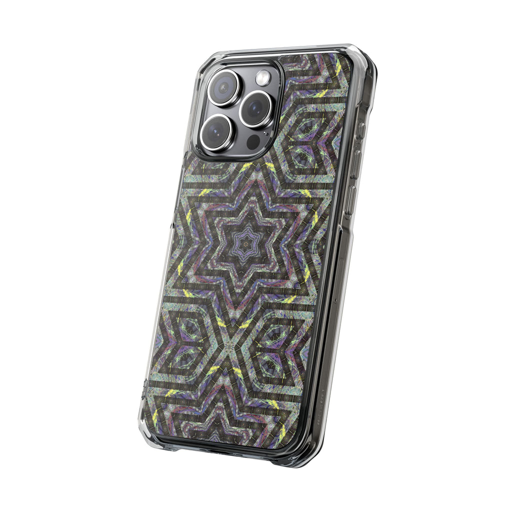 iPhone 15 Magnetic Clear Impact Case - P5 Kaleidoscopic No.1