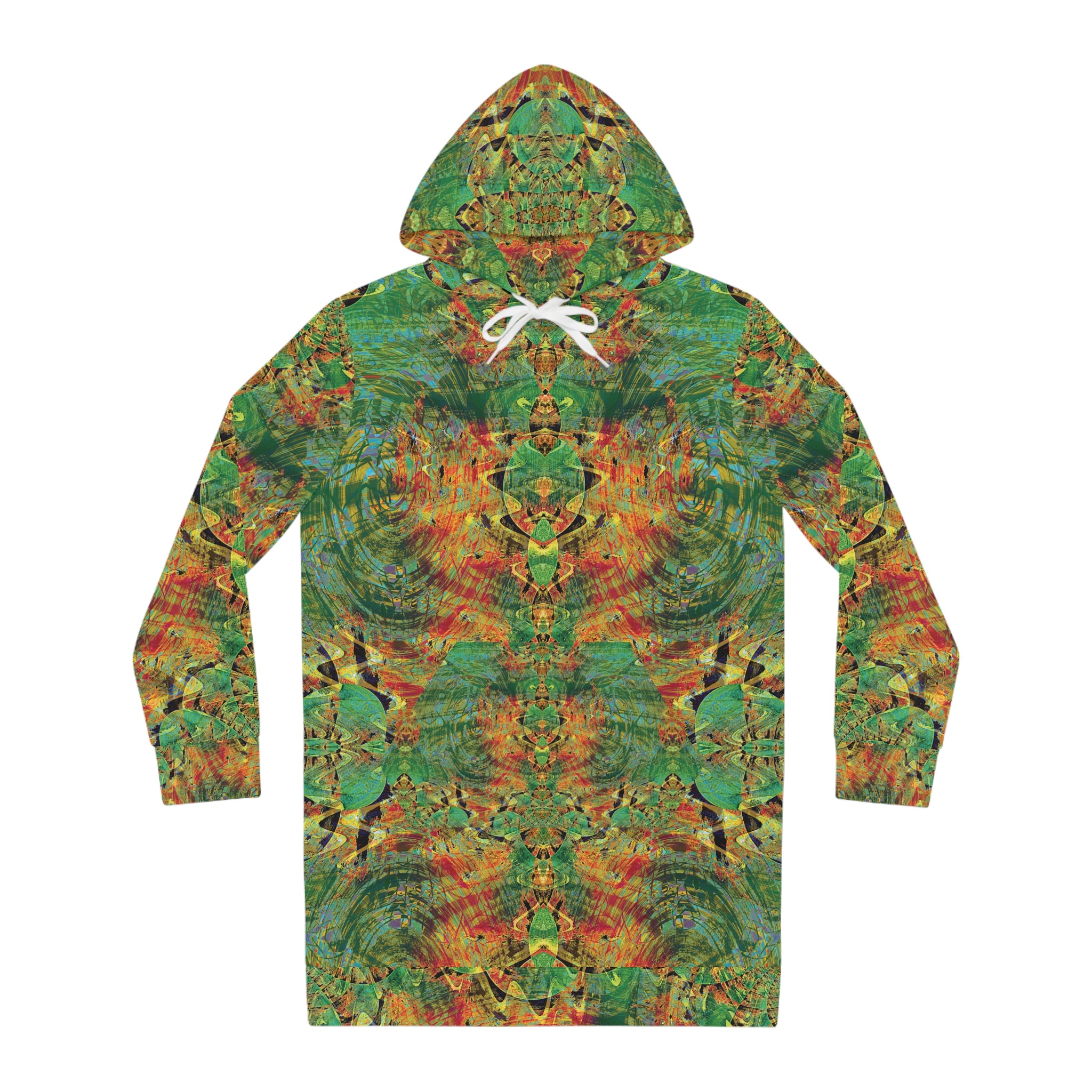 Women's Hoodie Dress - Love Light Fractals No.3