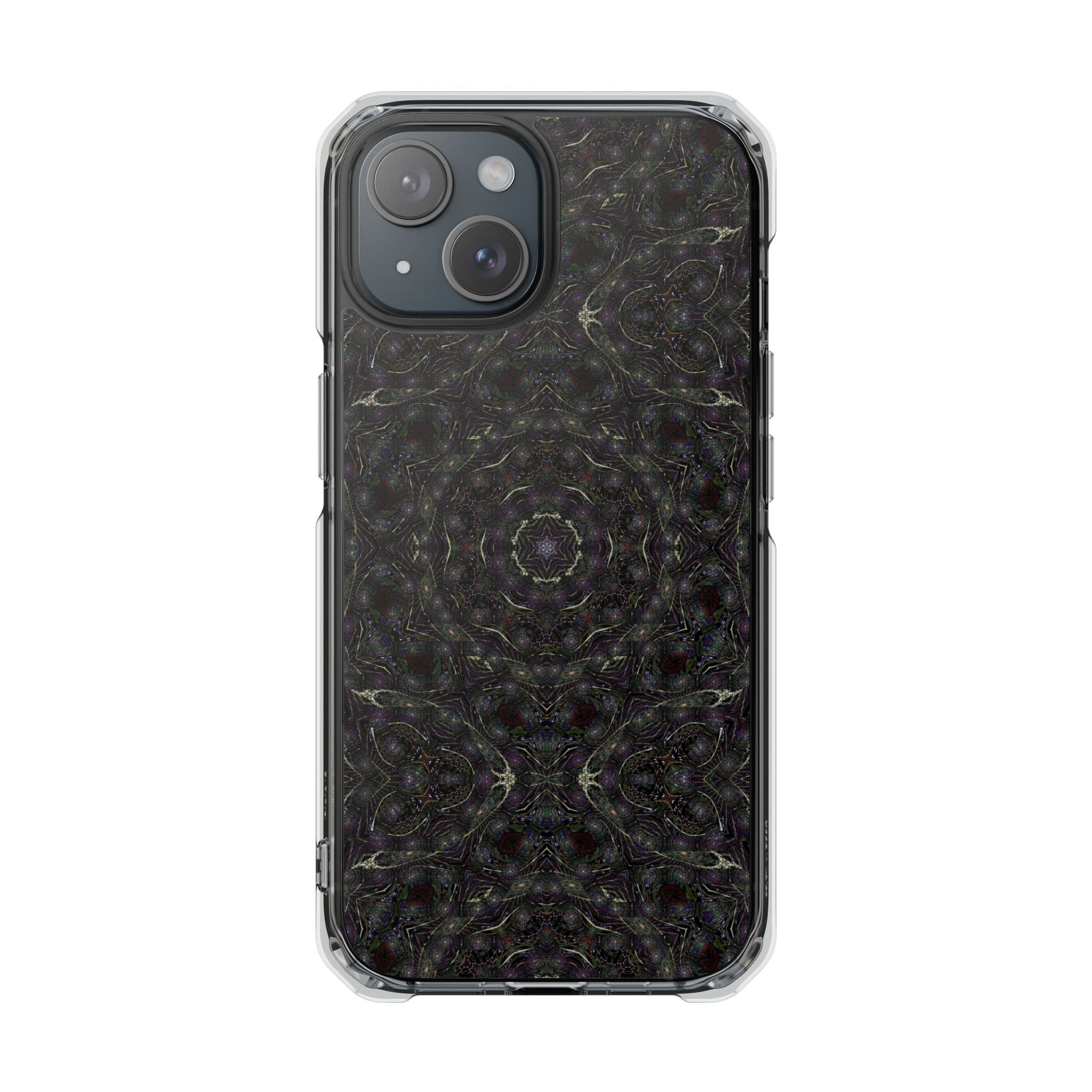 iPhone 15 Magnetic Clear Impact Case - P5 Kaleidoscopic No.18
