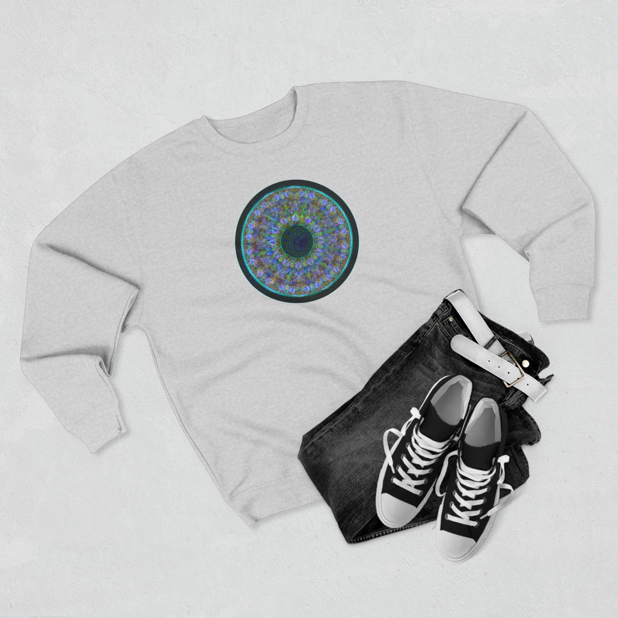 Unisex Crewneck Sweatshirt - Love Light Spheres No.M15K7