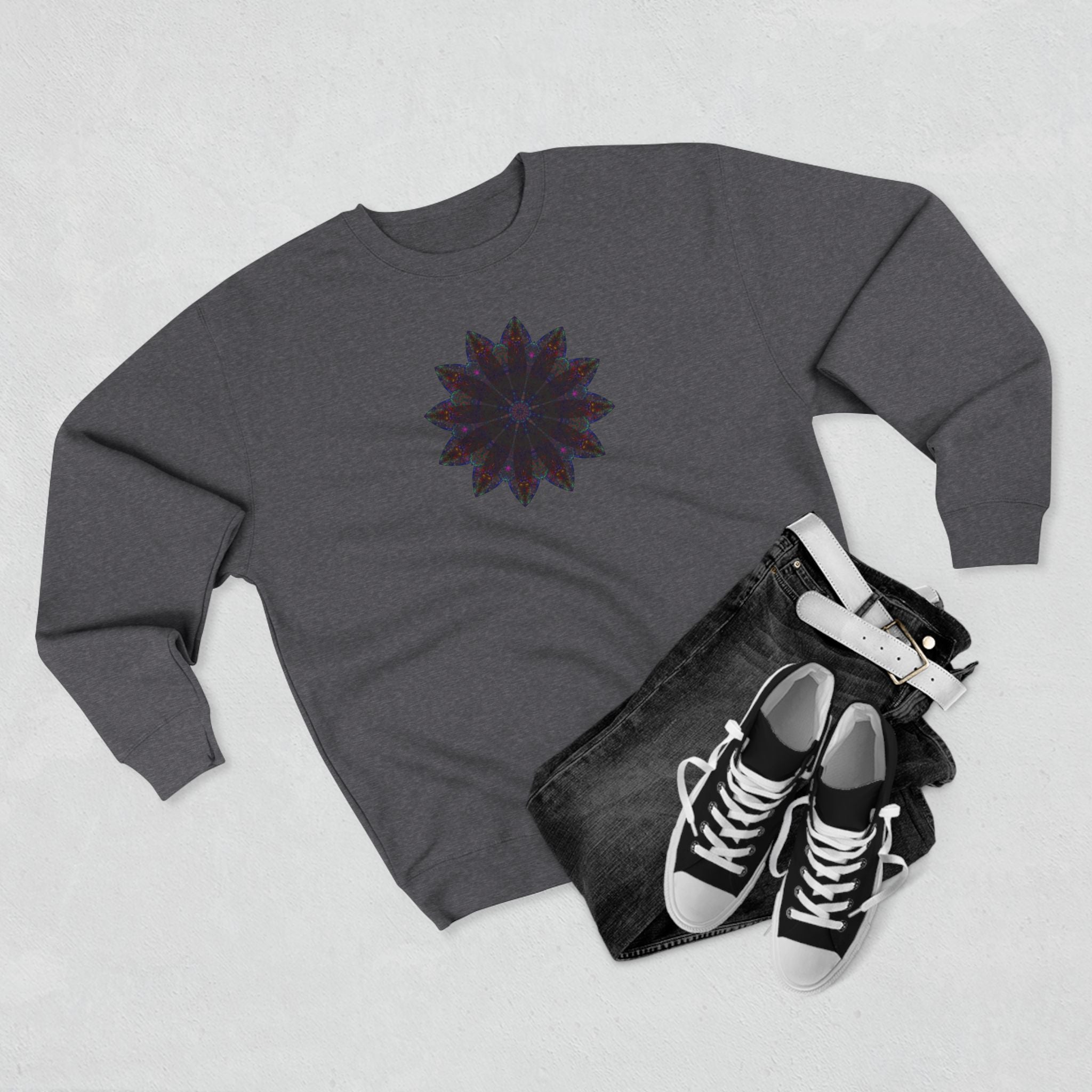 Unisex Crewneck Sweatshirt - Love Light Mandalas No.25