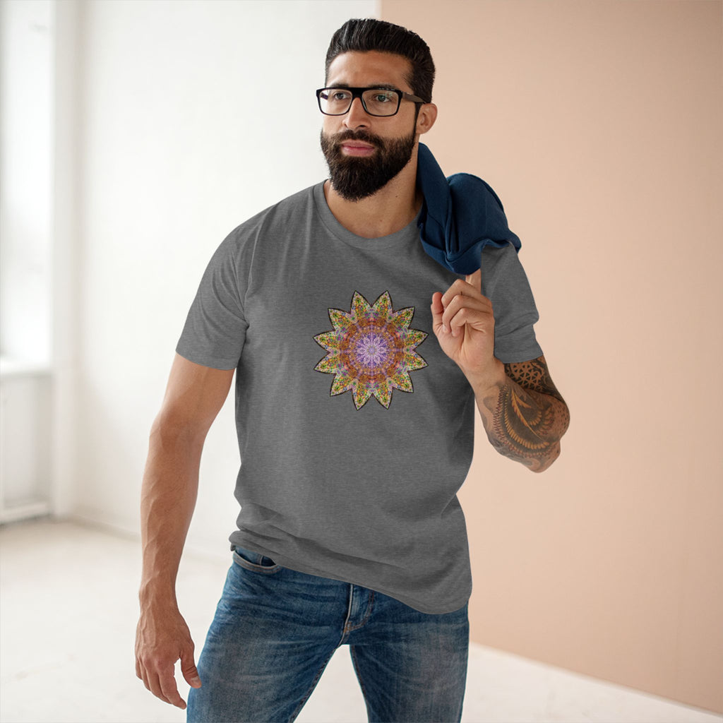 Men's Staple Tee - Love Light Mandalas No.14