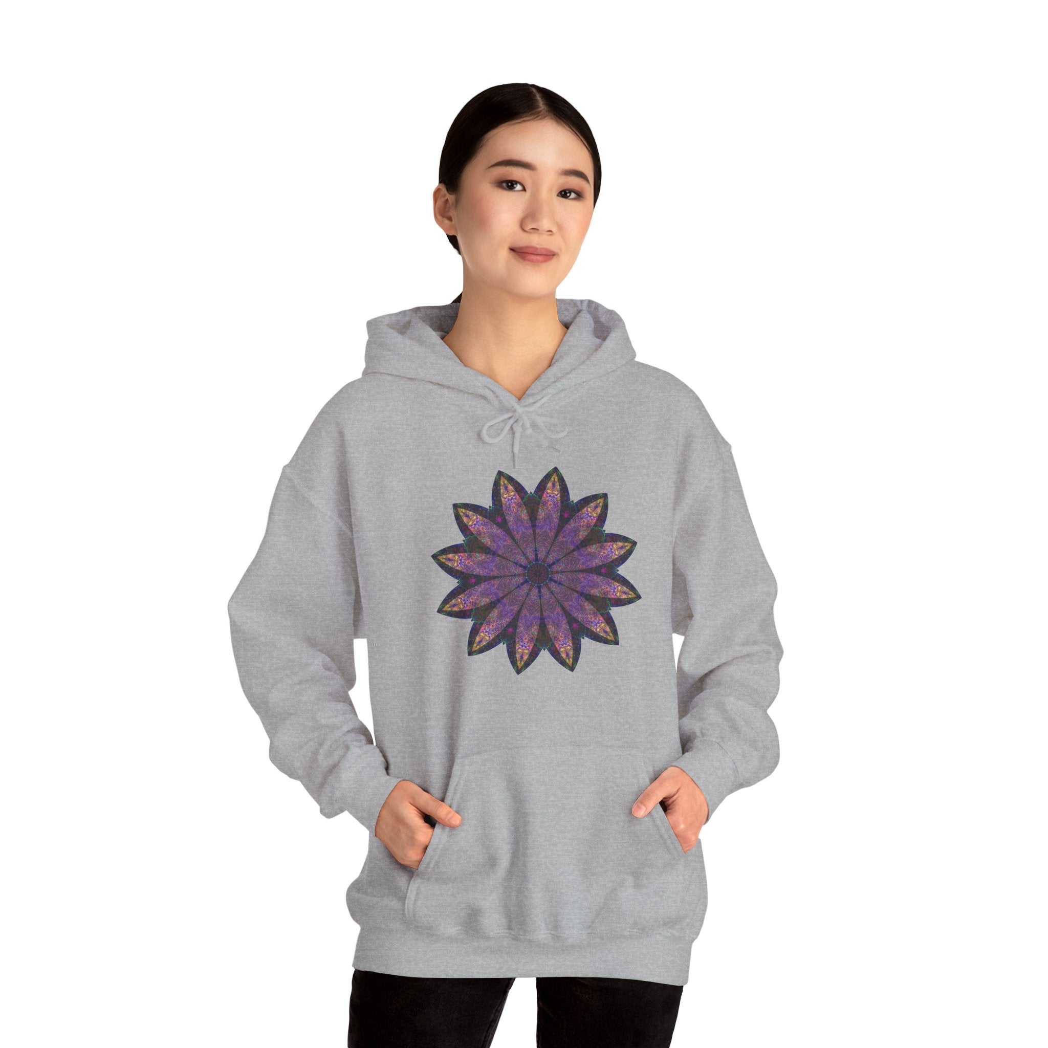 Unisex Heavy Blend™ Hooded Sweatshirt - Love Light Mandalas No.24