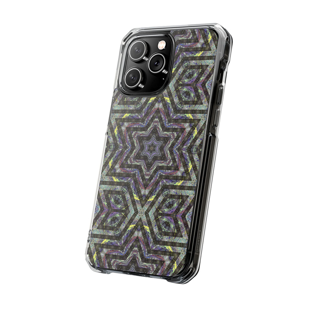 iPhone 14 Magnetic Clear Impact Case - P5 Kaleidoscopic No.1