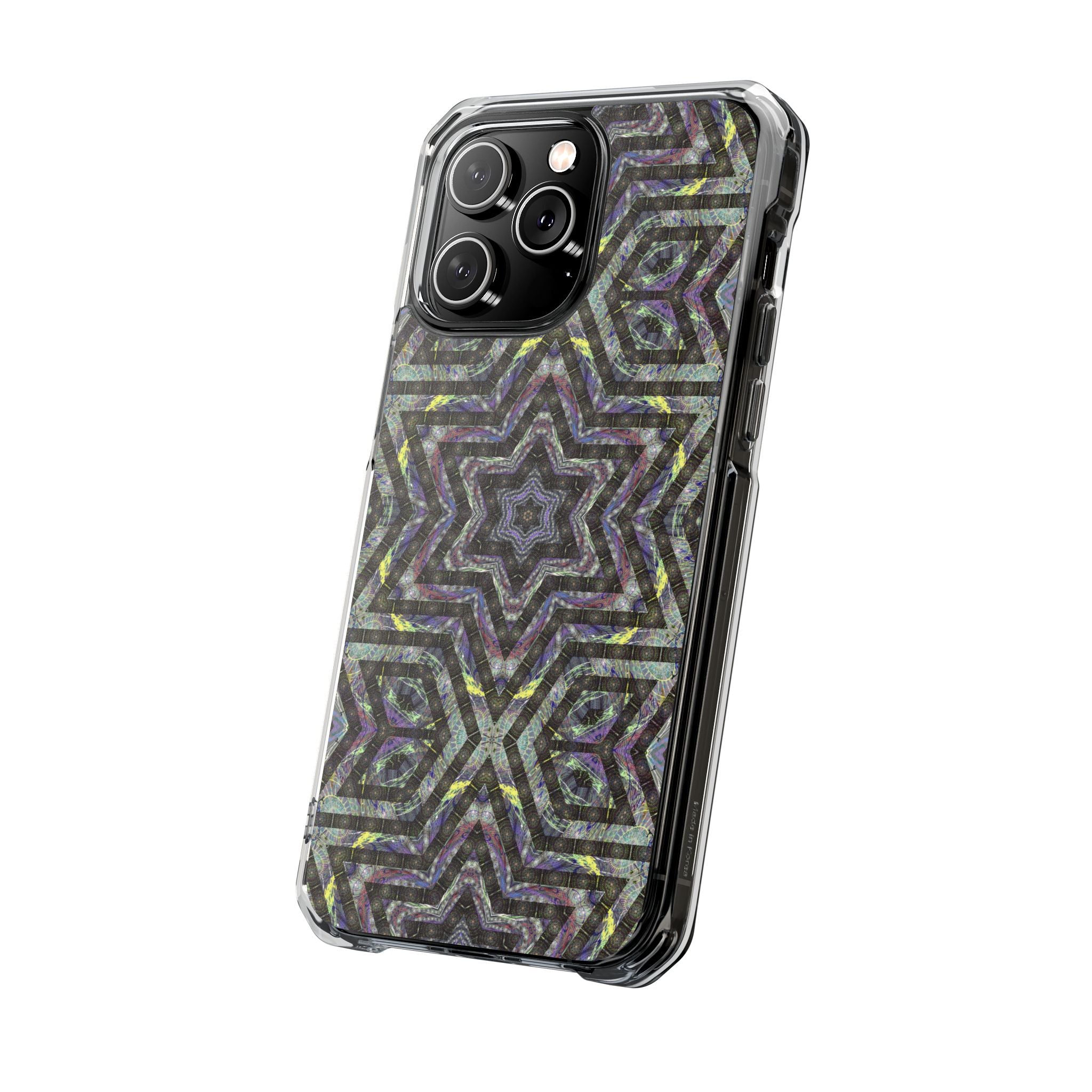 iPhone 14 Magnetic Clear Impact Case - P5 Kaleidoscopic No.1