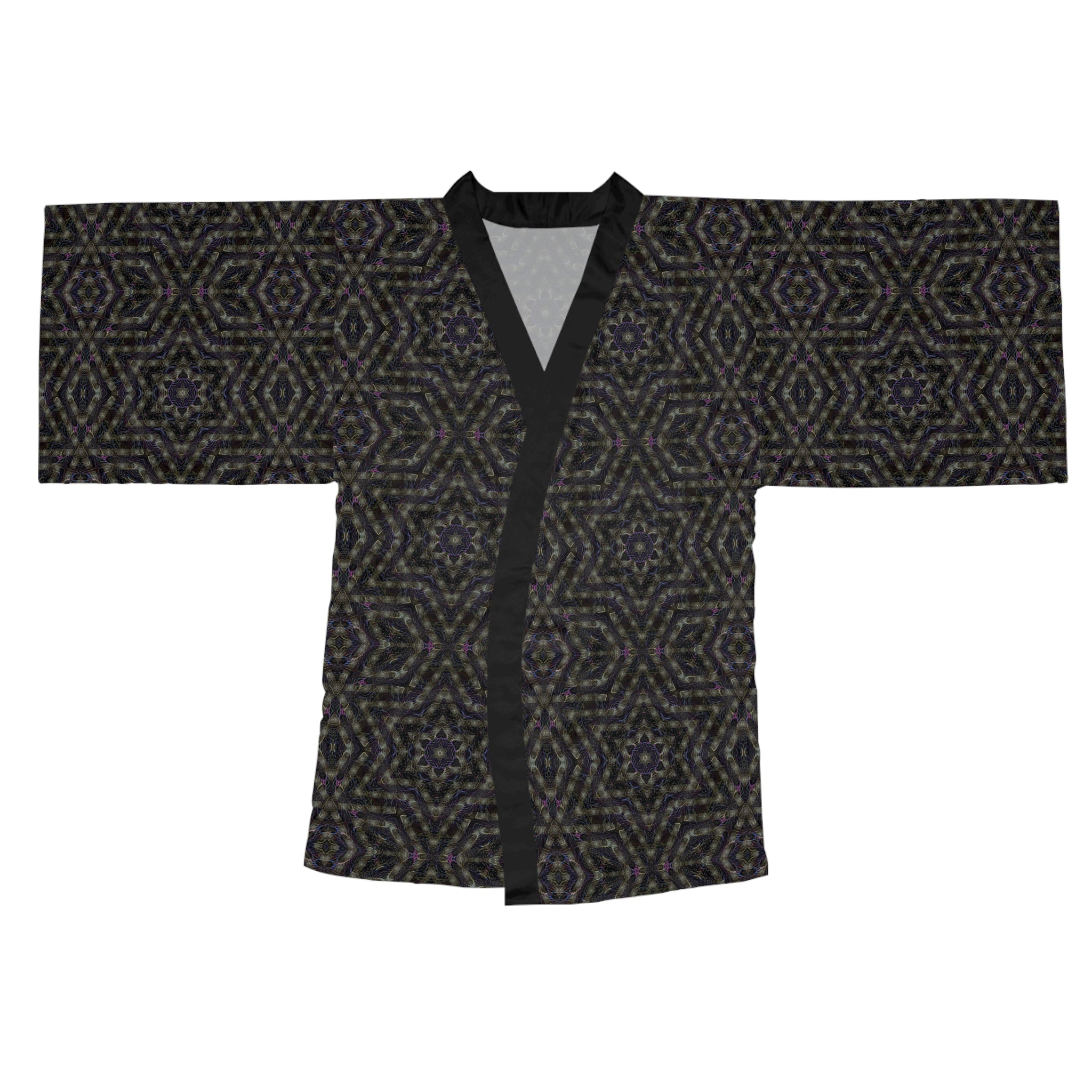 Long Sleeve Kimono Robe - P5 Kaleidoscopic No.12