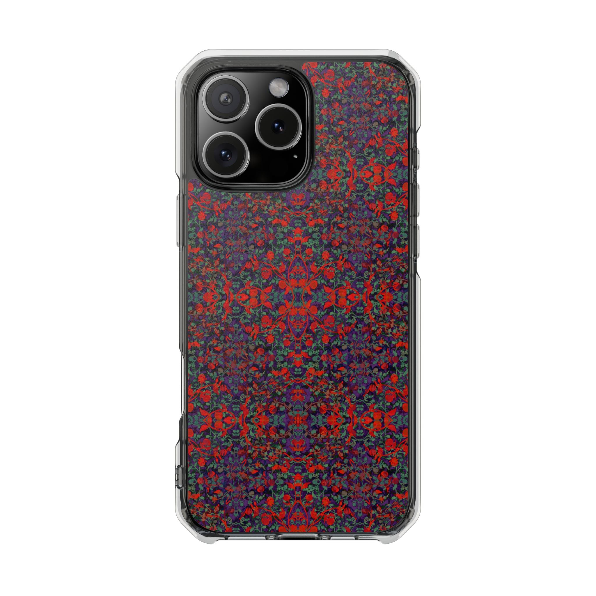iPhone 16 Magnetic Clear Impact Case - Hidden Weave Series No.25