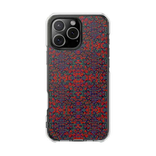 iPhone 16 Magnetic Clear Impact Case - Hidden Weave Series No.25