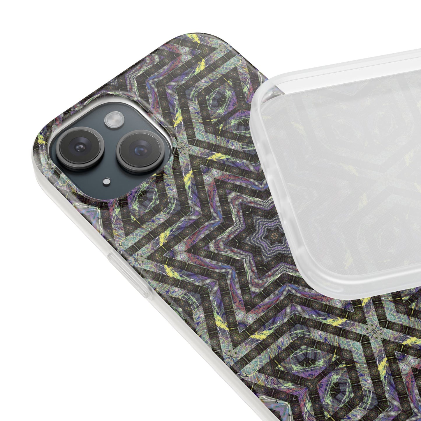 iPhone 15 Flexi Case - P5 Kaleidoscopic No.1