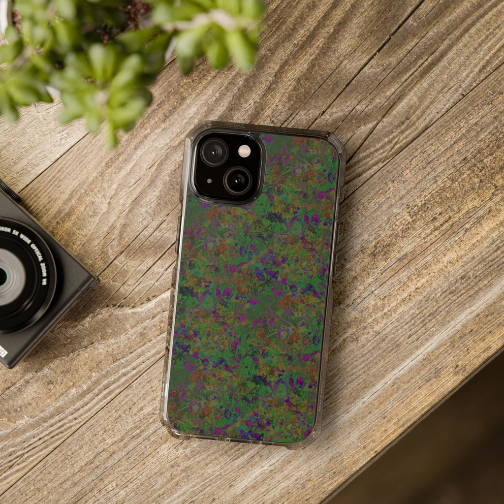 iPhone 14 Magnetic Clear Impact Case - Hidden Weave Series V3 No.24